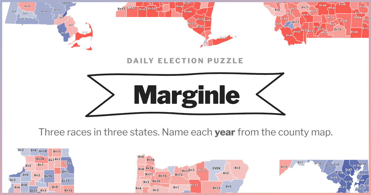 Marginle: A daily election guessing game.